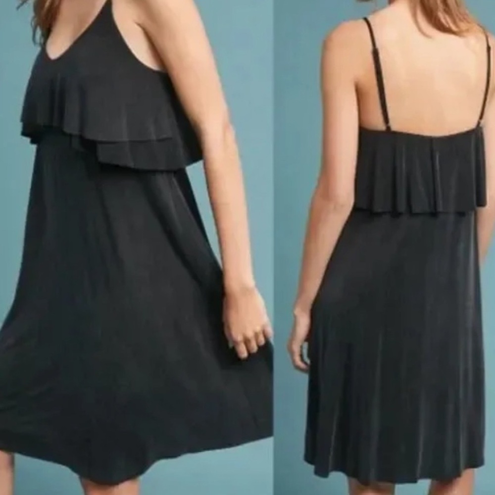 Anthro Eri + Ali Black tank dress - Picture 2 of 7